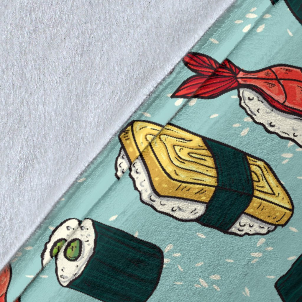 Sushi Pattern Design Fleece Blanket