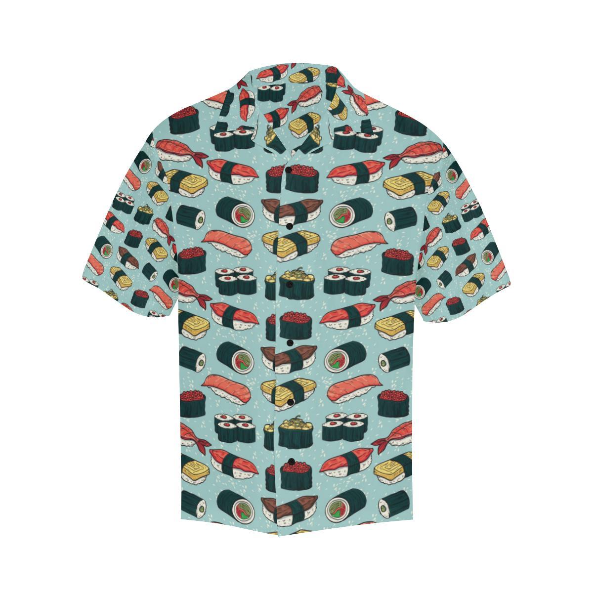 Sushi Pattern Design Men Aloha Hawaiian Shirt