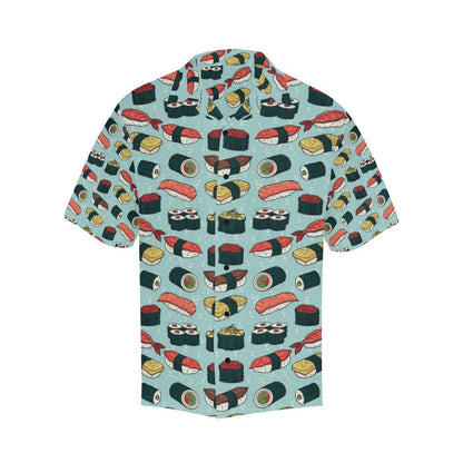 Sushi Pattern Design Men Aloha Hawaiian Shirt