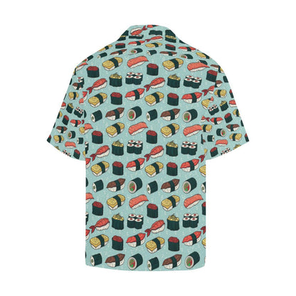 Sushi Pattern Design Men Aloha Hawaiian Shirt