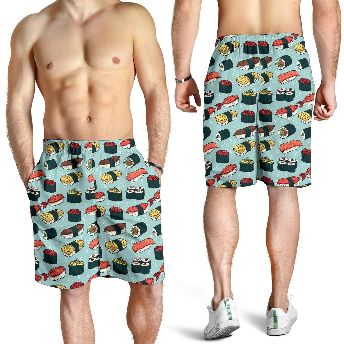 Sushi Pattern Design Mens Shorts-JTAMIGO.COM