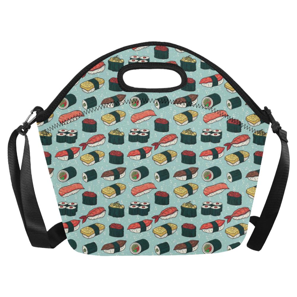 Sushi Pattern Design Neoprene Lunch Bag (Model 1669)(Large)-JTAMIGO.COM