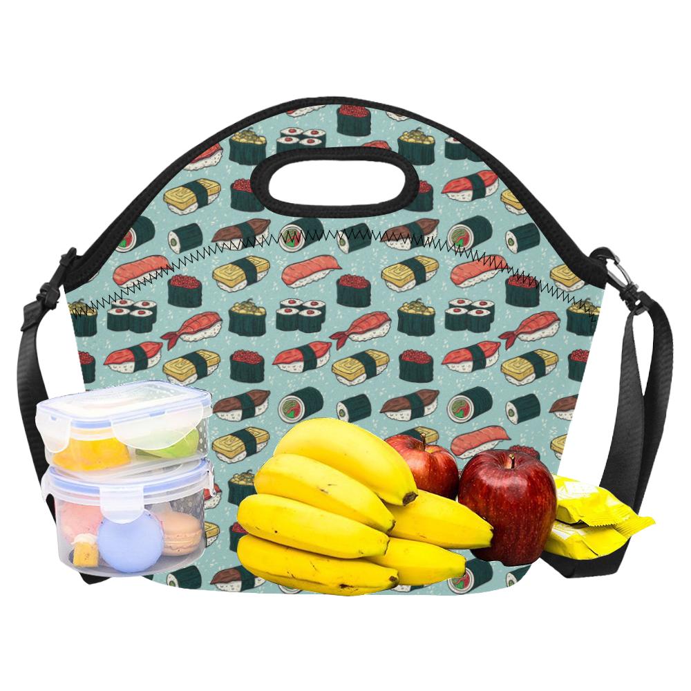 Sushi Pattern Design Neoprene Lunch Bag (Model 1669)(Large)-JTAMIGO.COM