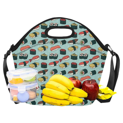 Sushi Pattern Design Neoprene Lunch Bag (Model 1669)(Large)-JTAMIGO.COM