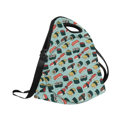 Sushi Pattern Design Neoprene Lunch Bag (Model 1669)(Large)-JTAMIGO.COM