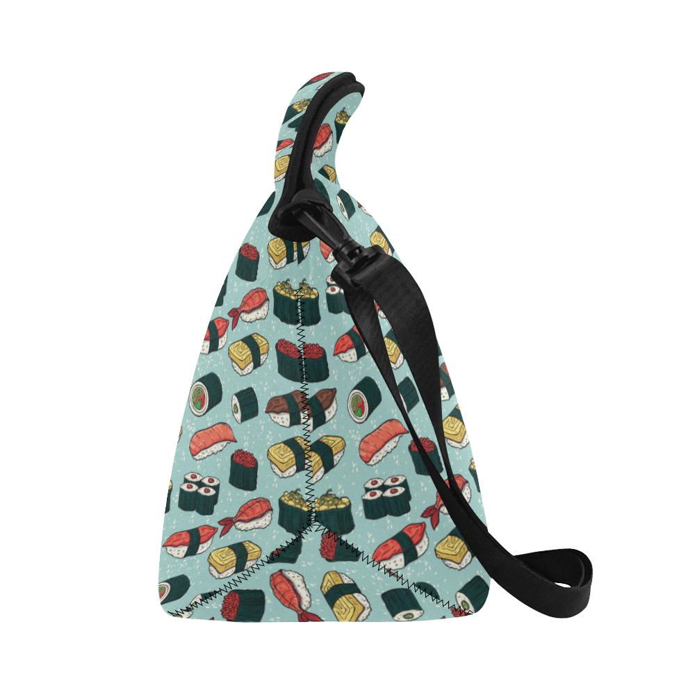 Sushi Pattern Design Neoprene Lunch Bag (Model 1669)(Large)-JTAMIGO.COM