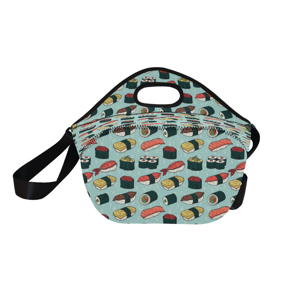 Sushi Pattern Design Neoprene Lunch Bag (Model 1669)(Large)-JTAMIGO.COM