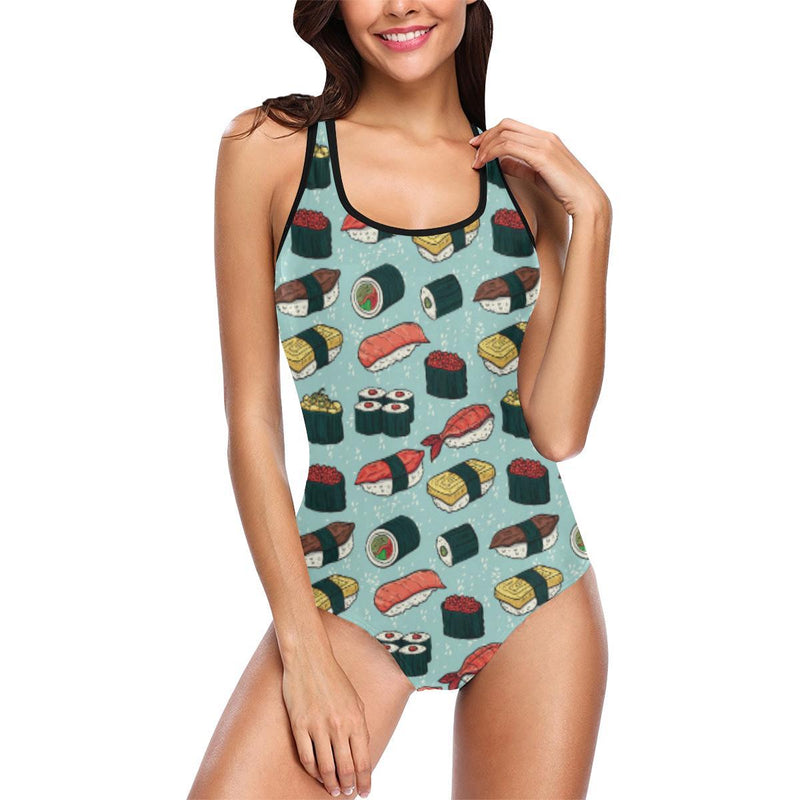 Sushi Pattern Design One Piece Swimsuit-JTAMIGO.COM