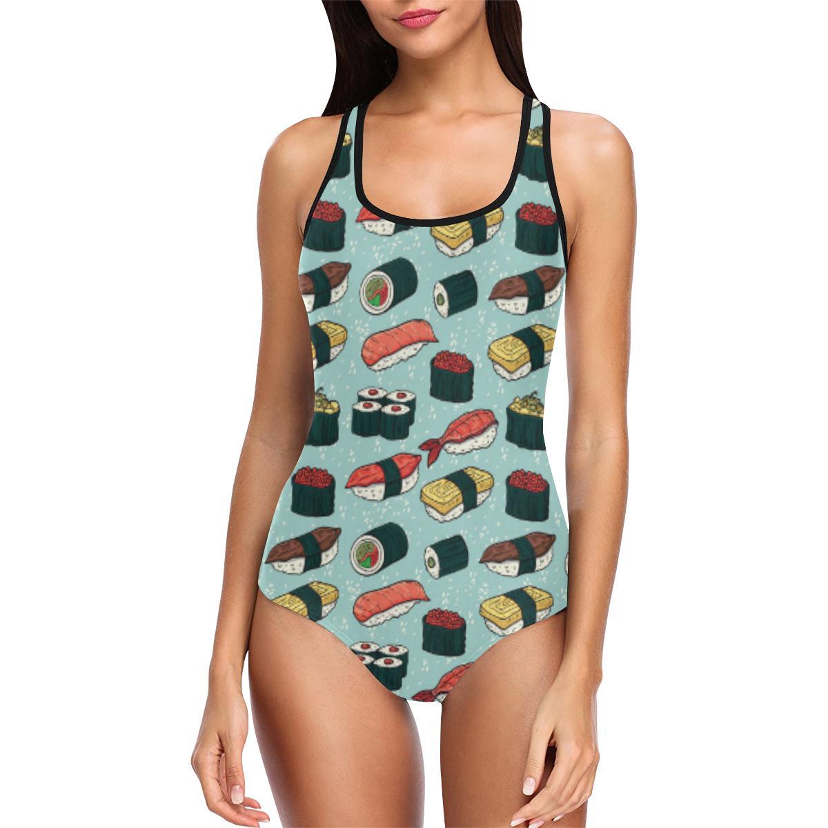 Sushi Pattern Design One Piece Swimsuit-JTAMIGO.COM