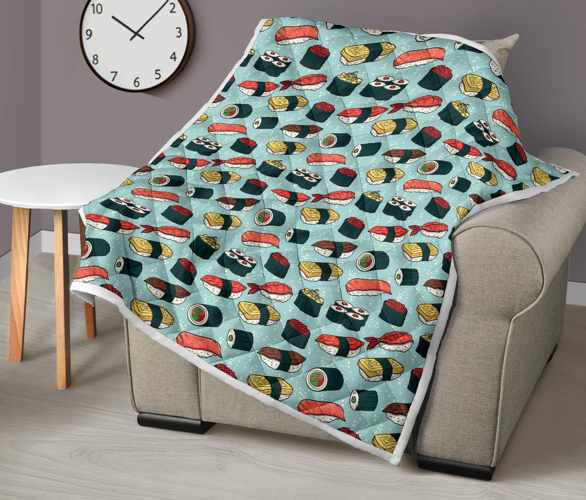 Sushi Pattern Design Premium Quilt-JTAMIGO.COM