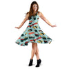 Sushi Pattern Design Sleeveless Dress