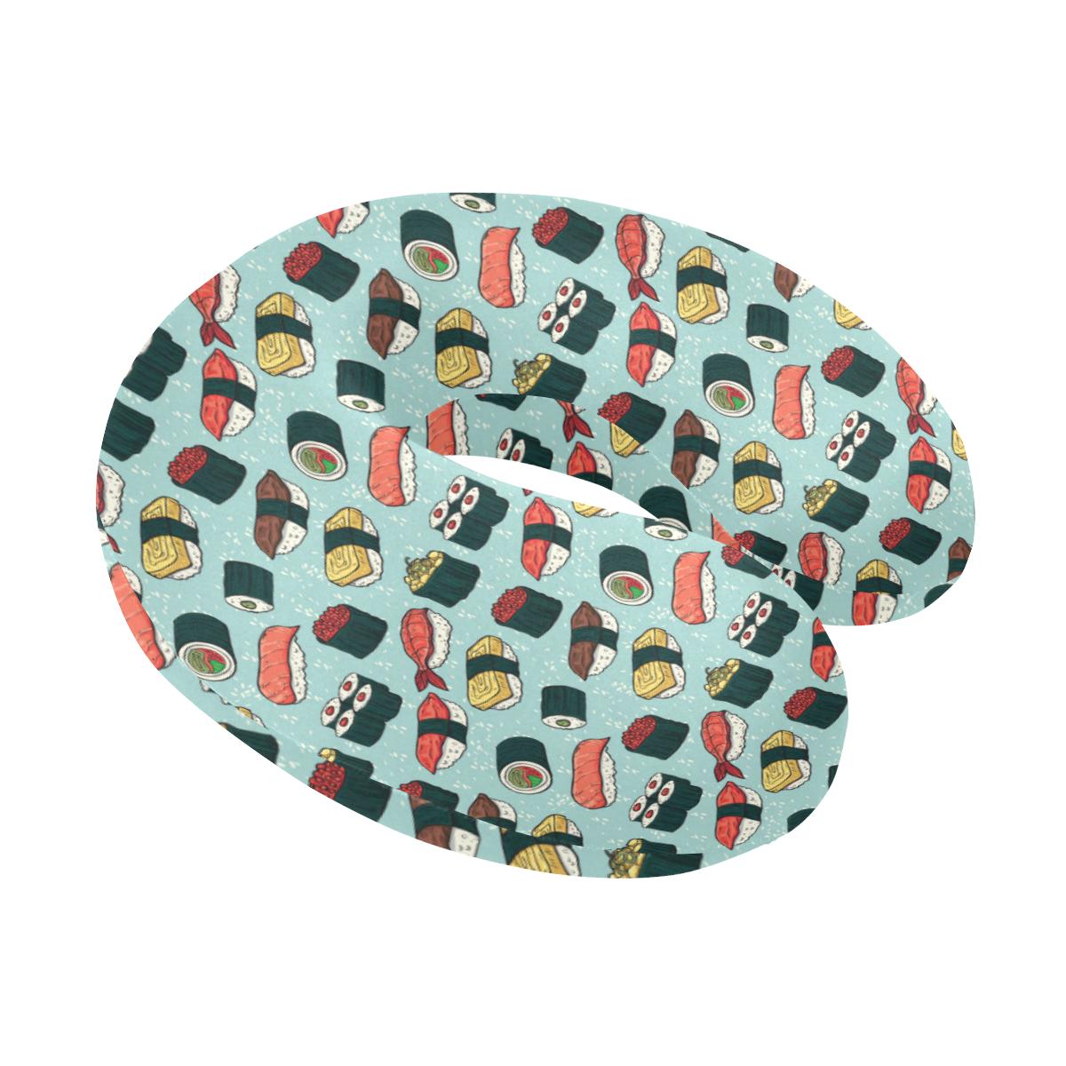 Sushi Pattern Design U-Shaped Travel Neck Pillow-JTAMIGO.COM