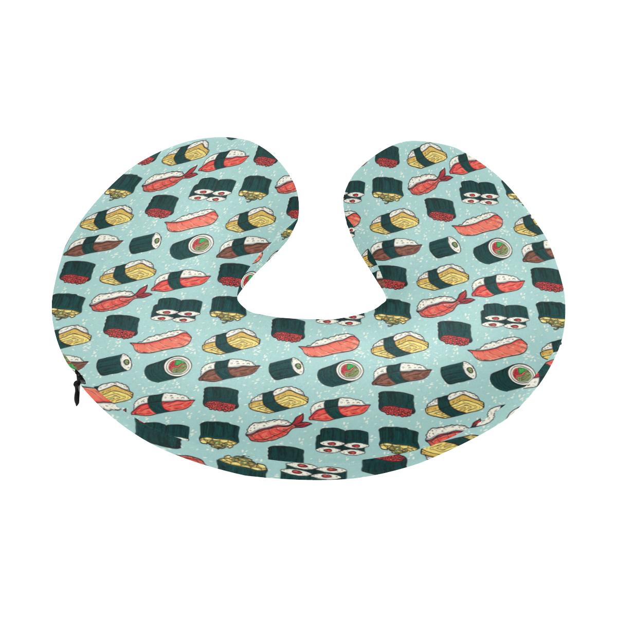 Sushi Pattern Design U-Shaped Travel Neck Pillow-JTAMIGO.COM