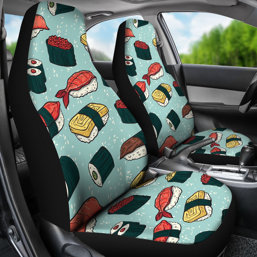 Sushi Pattern Design Universal Fit Car Seat Covers