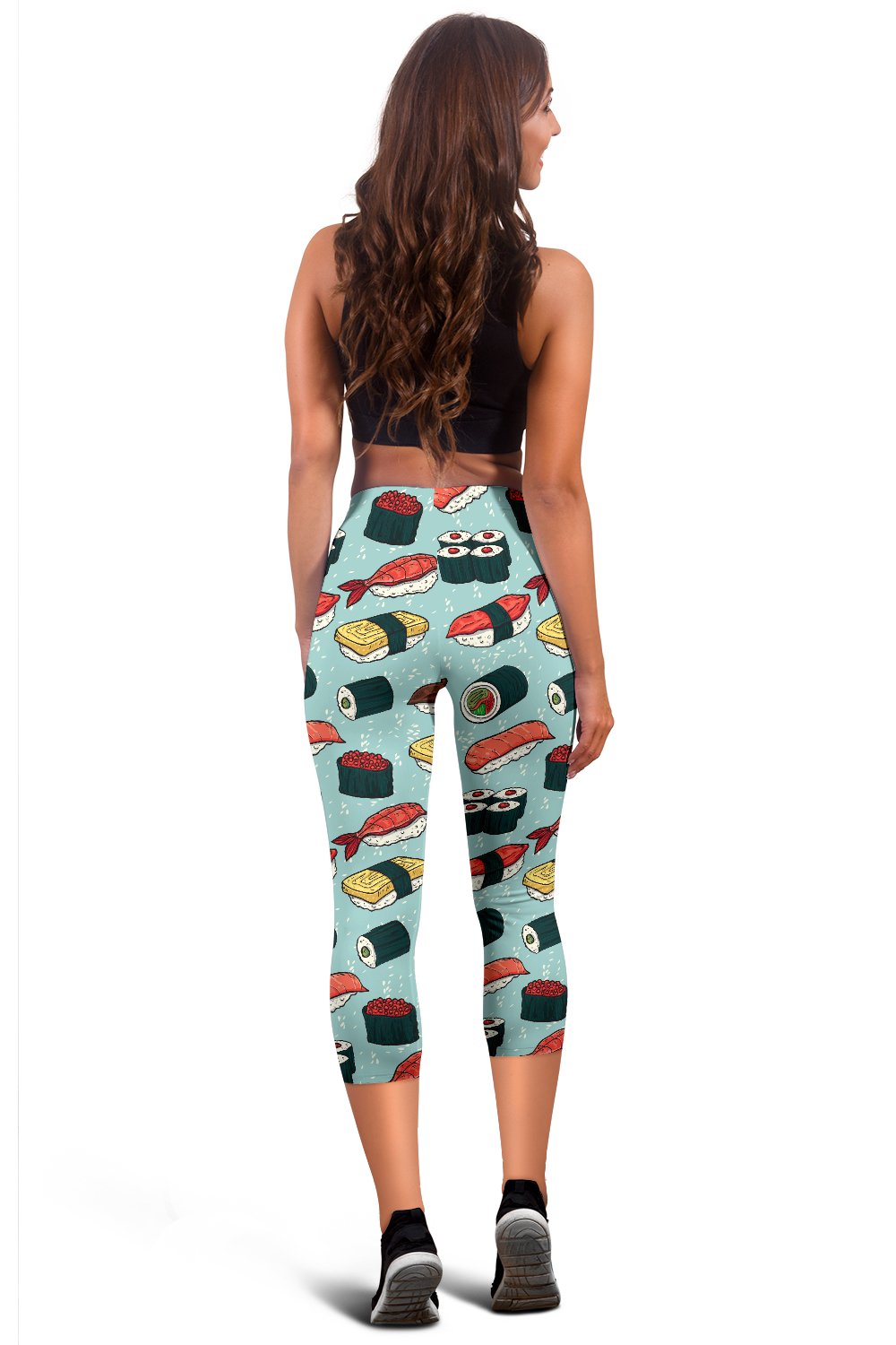 Sushi Pattern Design Women Capris