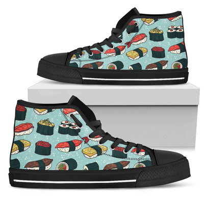 Sushi Pattern Design Women High Top Shoes