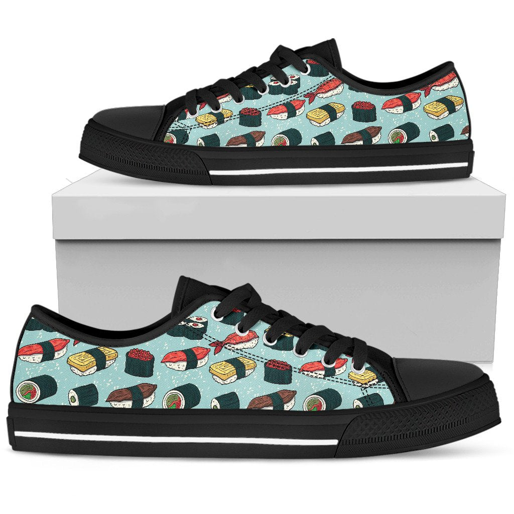Sushi Pattern Design Women Low Top Shoes-JTAMIGO.COM
