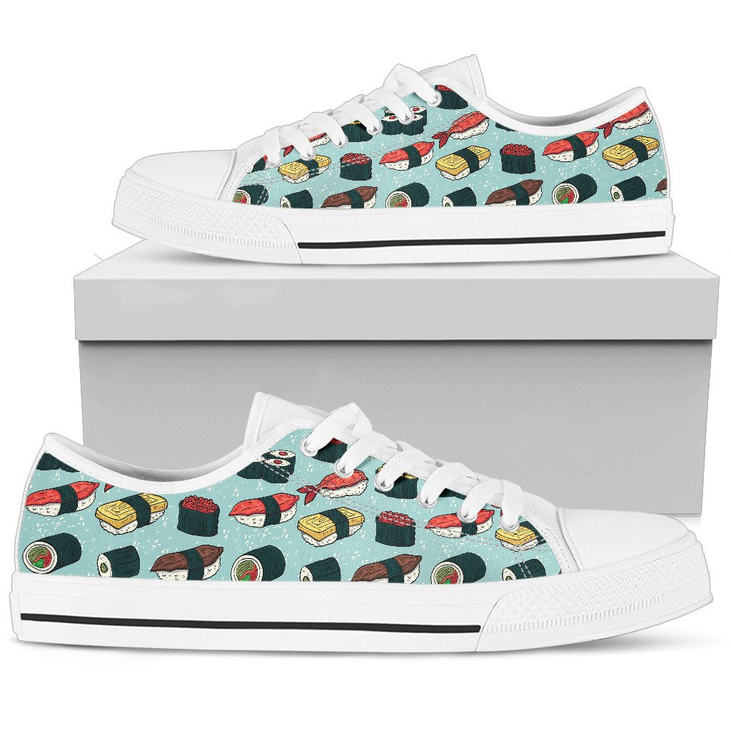 Sushi Pattern Design Women Low Top Shoes-JTAMIGO.COM