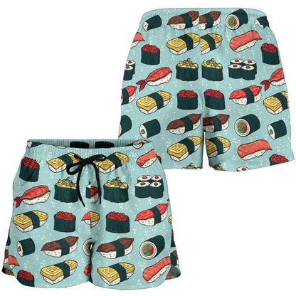 Sushi Pattern Design Women Shorts-JTAMIGO.COM