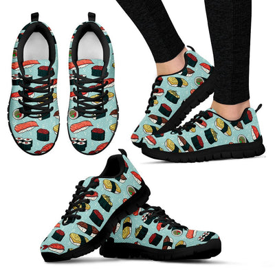 Sushi Pattern Design Women Sneakers Shoes