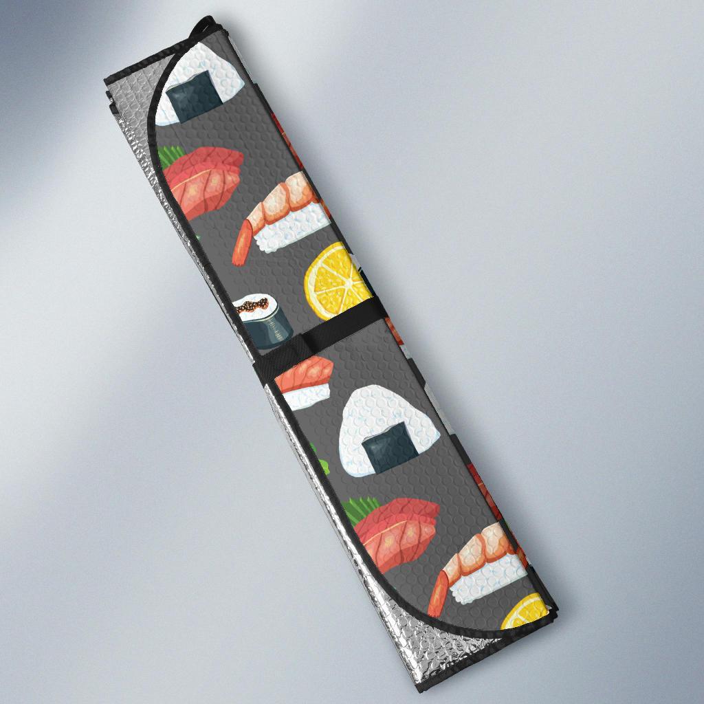 Sushi Pattern Print Car Sun Shade For Windshield