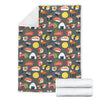 Sushi Pattern Print Fleece Blanket
