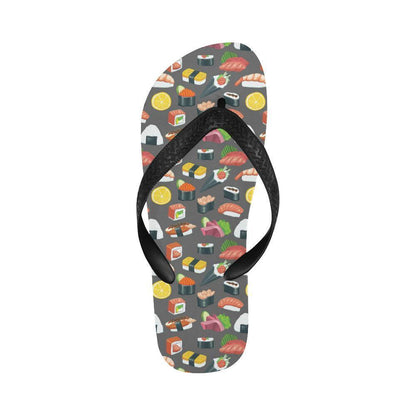 Sushi Pattern Print Flip Flops-JTAMIGO.COM