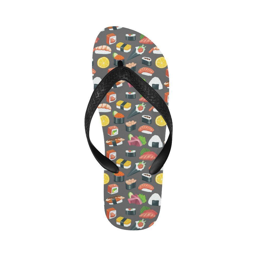 Sushi Pattern Print Flip Flops-JTAMIGO.COM