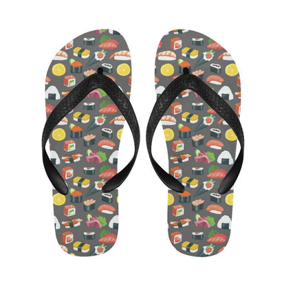 Sushi Pattern Print Flip Flops-JTAMIGO.COM