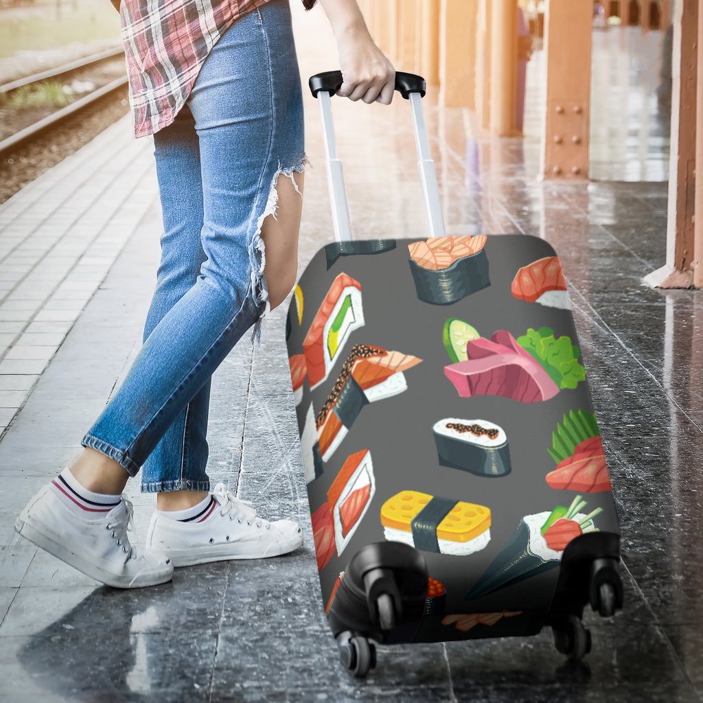 Sushi Pattern Print Luggage Cover Protector