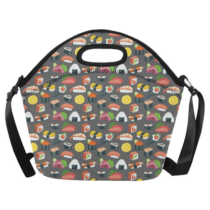 Sushi Pattern Print Neoprene Lunch Bag (Model 1669)(Large)-JTAMIGO.COM