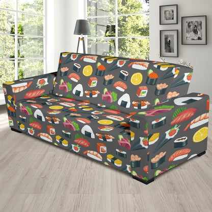 Sushi Pattern Print Sofa Slipcover-JTAMIGO.COM