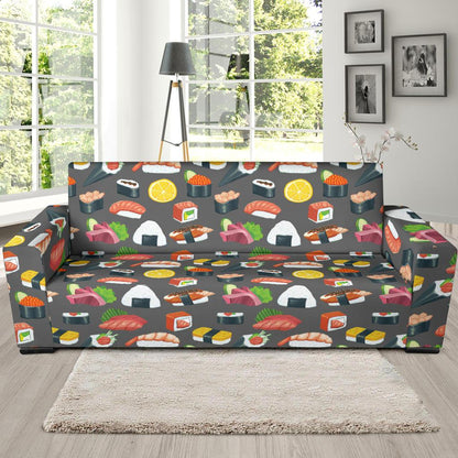Sushi Pattern Print Sofa Slipcover-JTAMIGO.COM