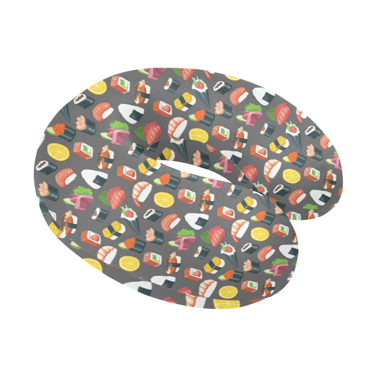 Sushi Pattern Print U-Shaped Travel Neck Pillow-JTAMIGO.COM