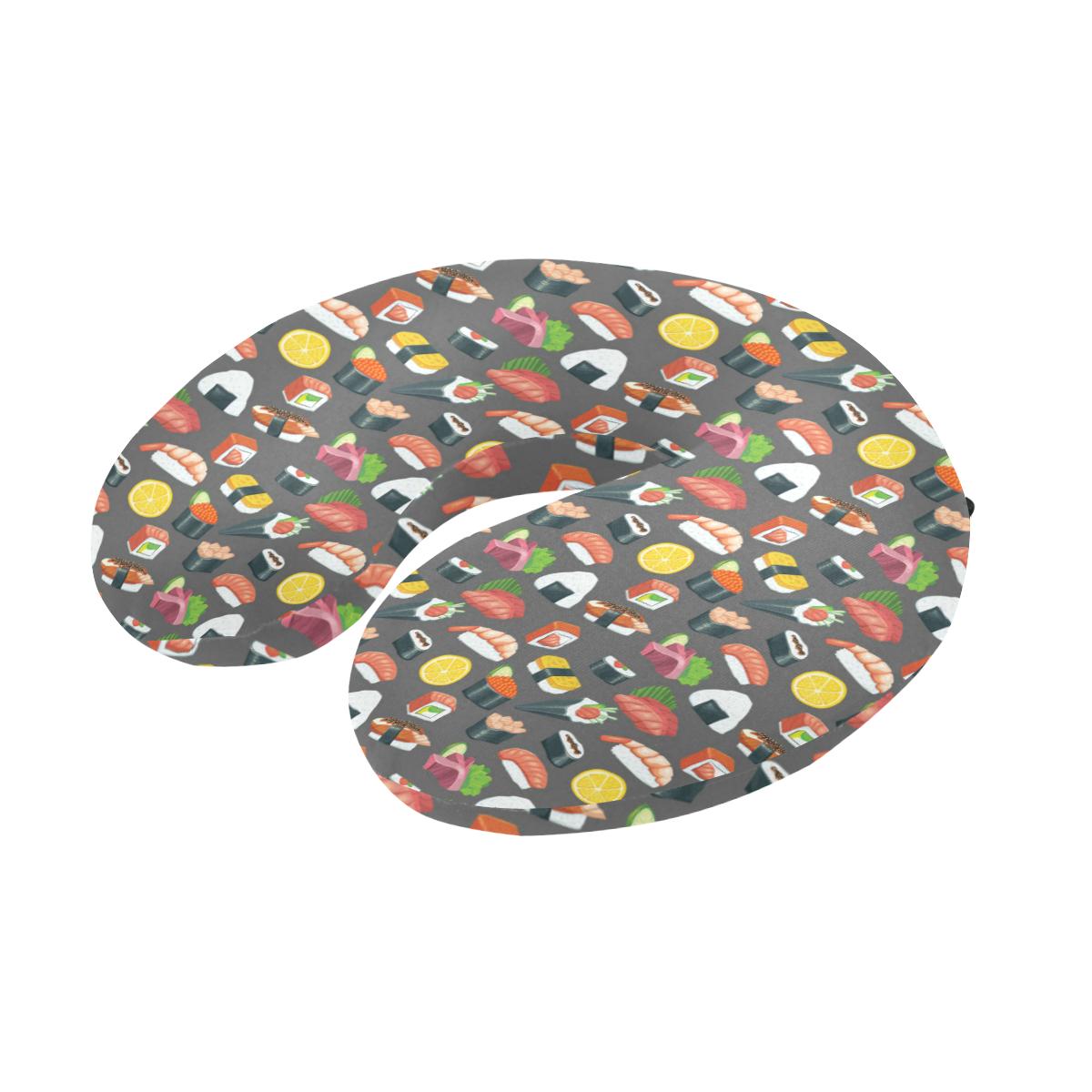 Sushi Pattern Print U-Shaped Travel Neck Pillow-JTAMIGO.COM