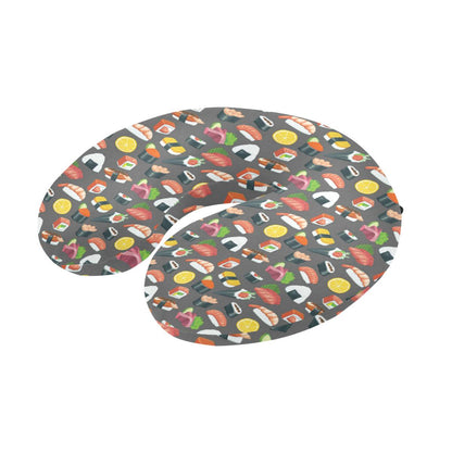 Sushi Pattern Print U-Shaped Travel Neck Pillow-JTAMIGO.COM