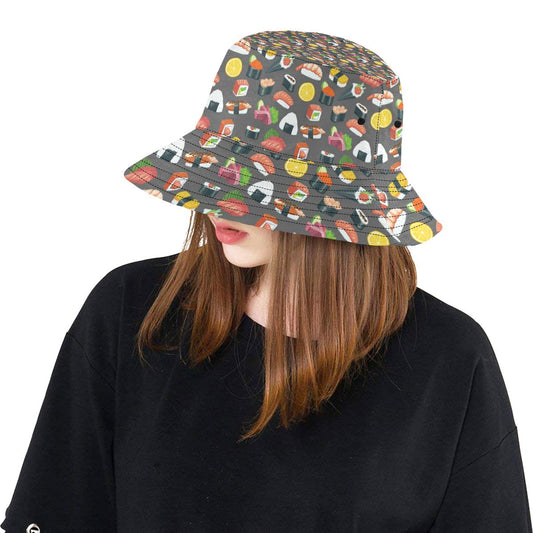 Sushi Pattern Print Unisex Bucket Hat