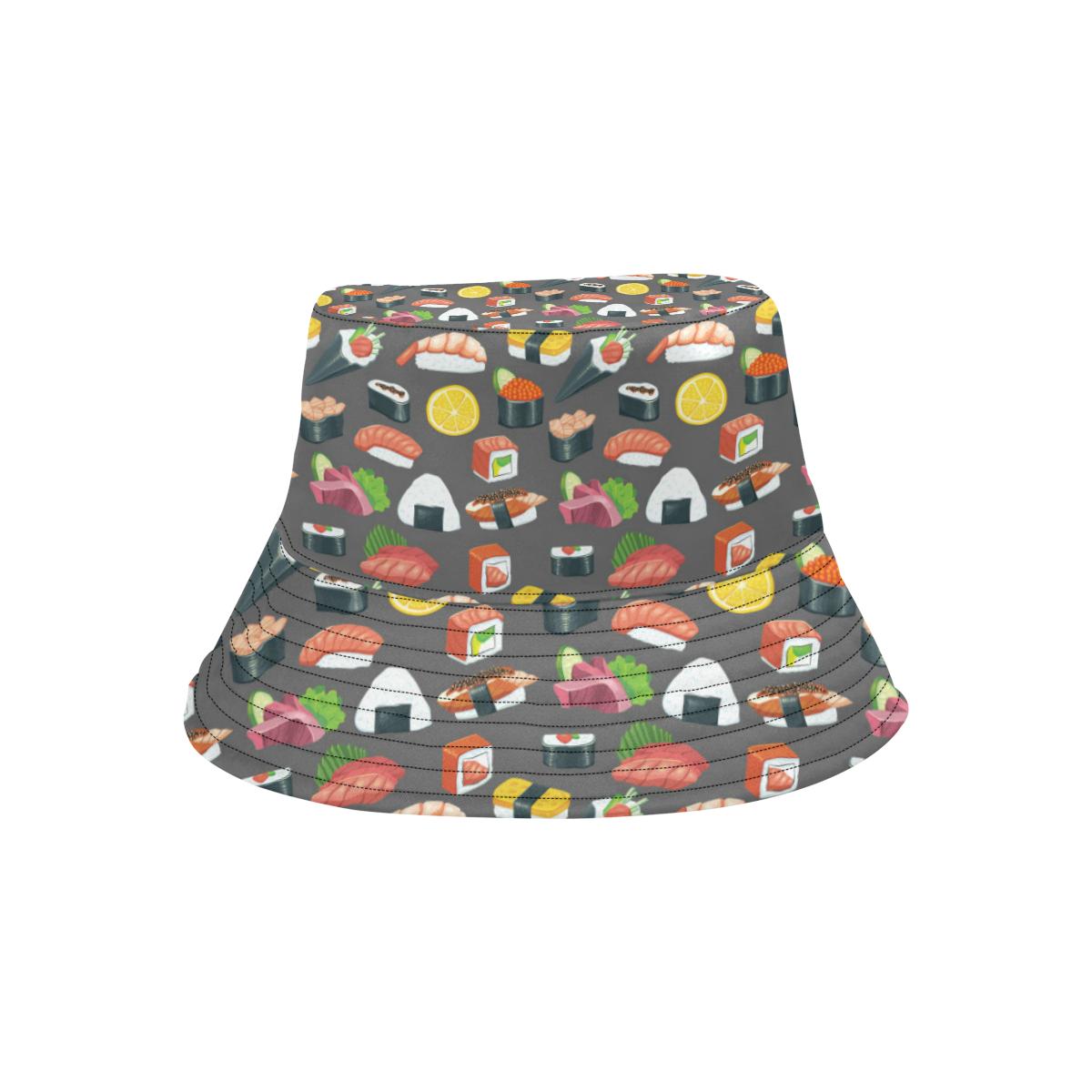 Sushi Pattern Print Unisex Bucket Hat