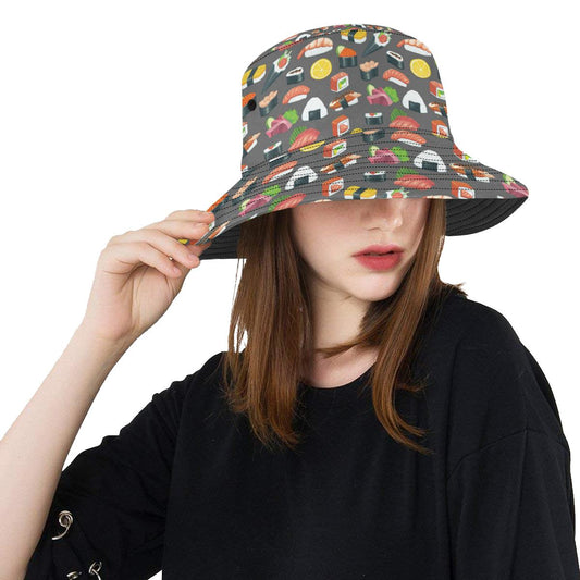 Sushi Pattern Print Unisex Bucket Hat