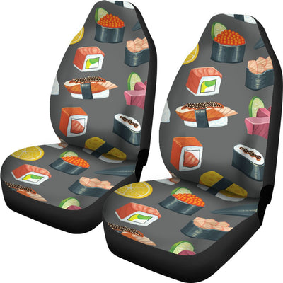 Sushi Pattern Print Universal Fit Car Seat Covers