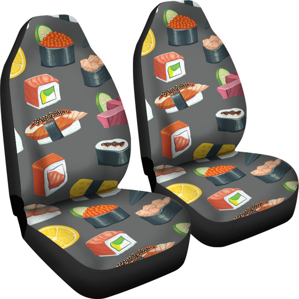 Sushi Pattern Print Universal Fit Car Seat Covers