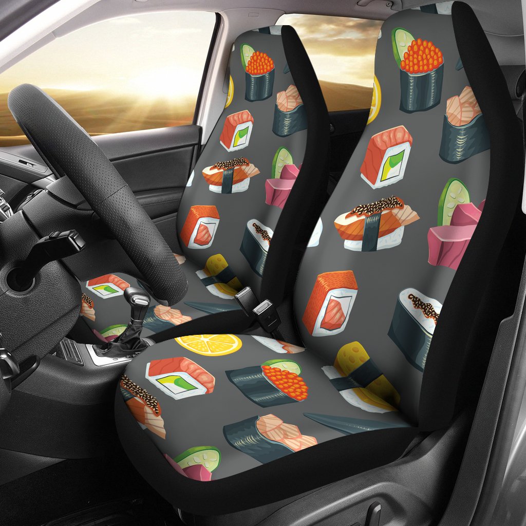 Sushi Pattern Print Universal Fit Car Seat Covers