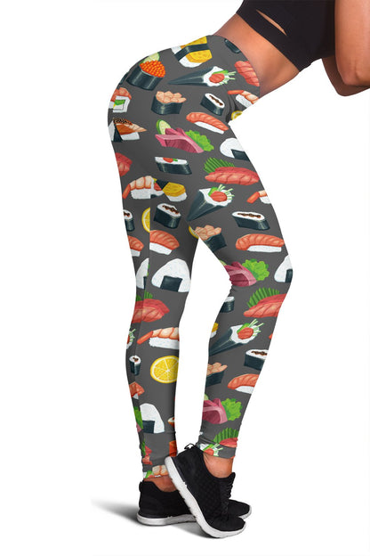 Sushi Pattern Print Women Leggings