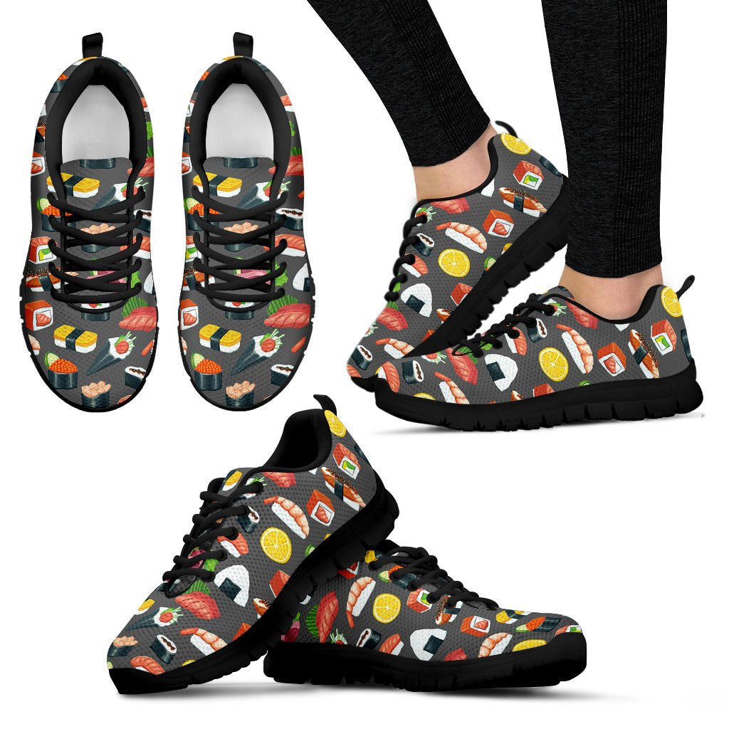 Sushi Pattern Print Women Sneakers Shoes