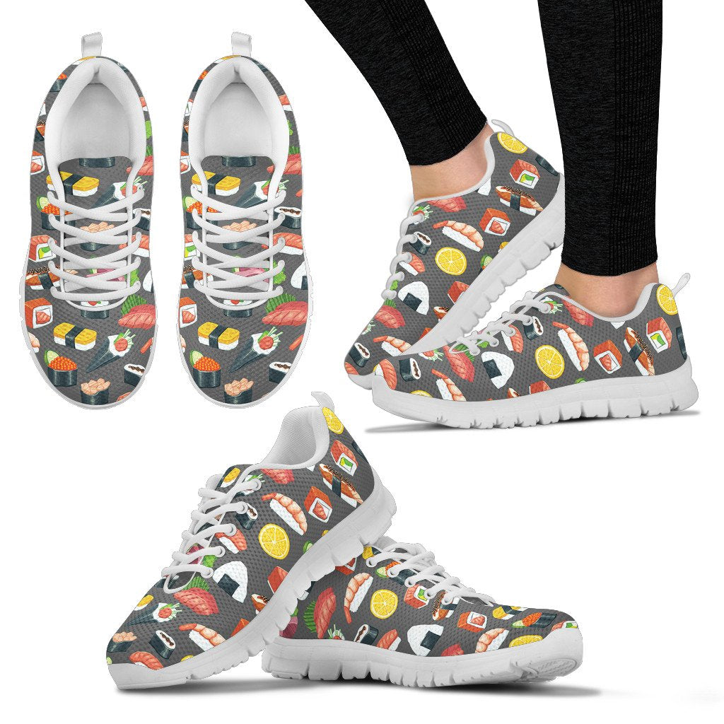 Sushi Pattern Print Women Sneakers Shoes