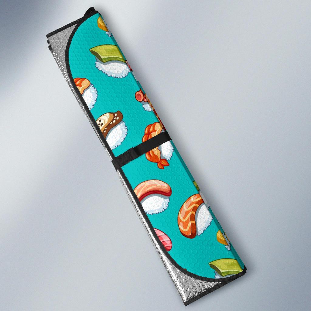 Sushi Themed Print Car Sun Shade For Windshield