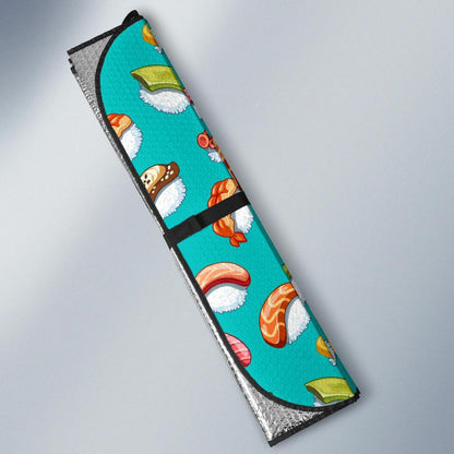 Sushi Themed Print Car Sun Shade For Windshield