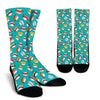 Sushi Themed Print Crew Socks