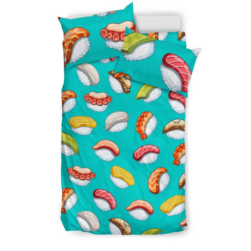 Sushi Themed Print Duvet Cover Bedding Set
