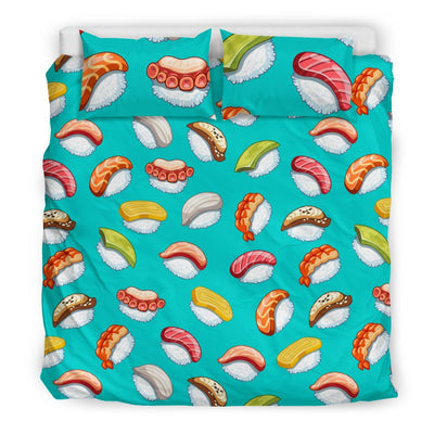 Sushi Themed Print Duvet Cover Bedding Set